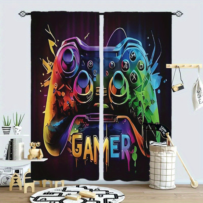 Dual Gaming Curtains 2pcs Pop  - Home Decor Youtube Videos 리뷰 및 가격