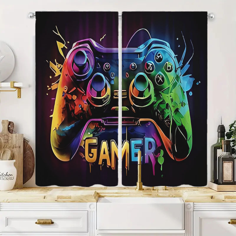 Dual Gaming Curtains 2pcs Pop  - Home Decor Youtube Videos 리뷰 및 가격
