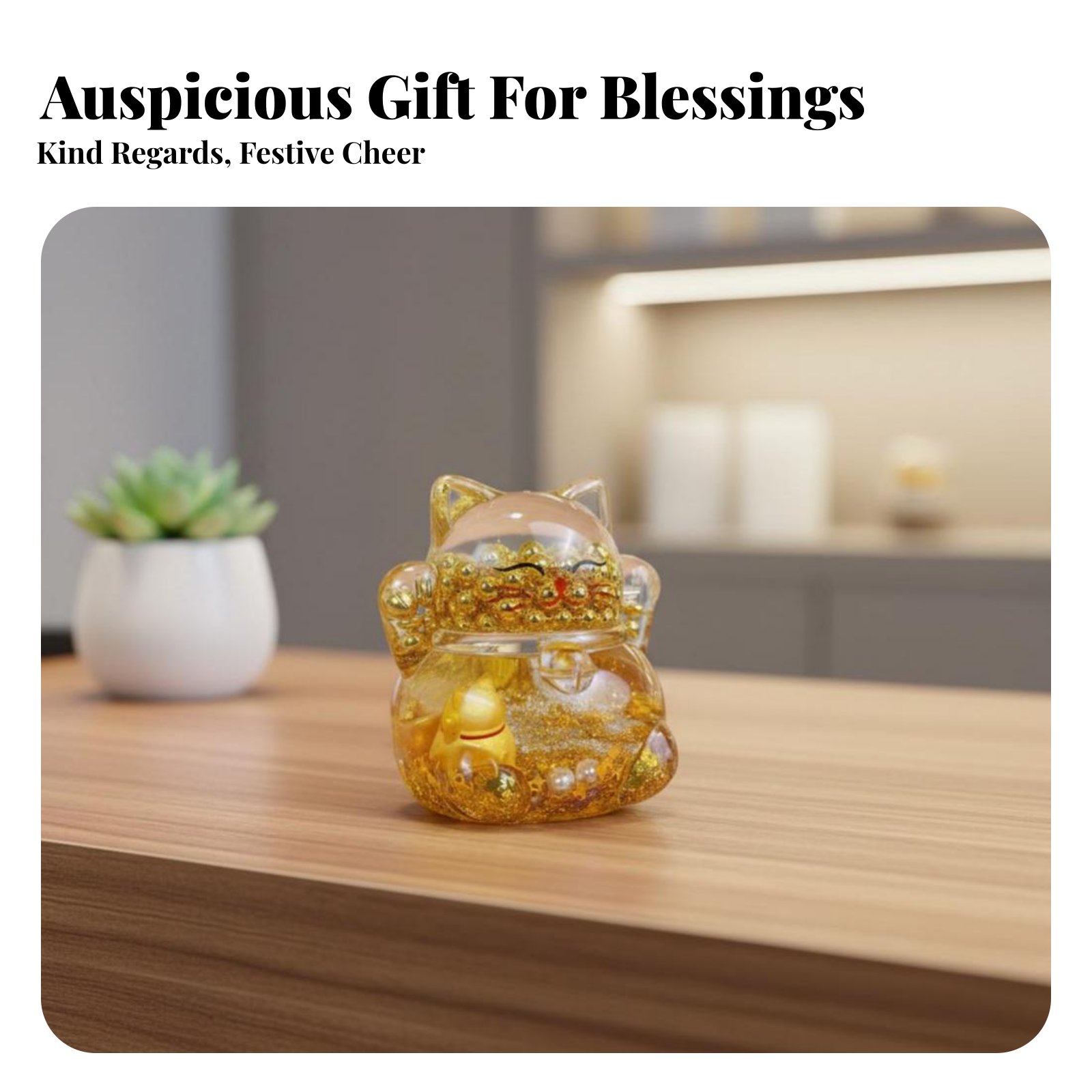 Fortune Cat Decoration, Flashi - Home Decor Gold 리뷰 및 가격