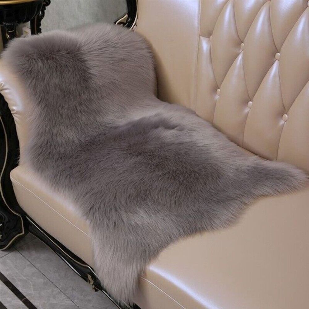 Imitation Wool Non Slip Fluffy - Cowhide Rug Faux 리뷰 및 가격