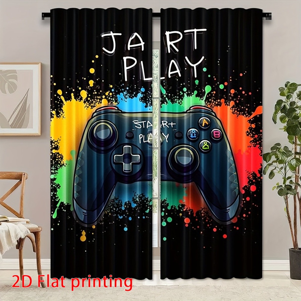 Gaming Curtain Gamer Video Gam - Home Decor Youtube Videos 리뷰 및 가격