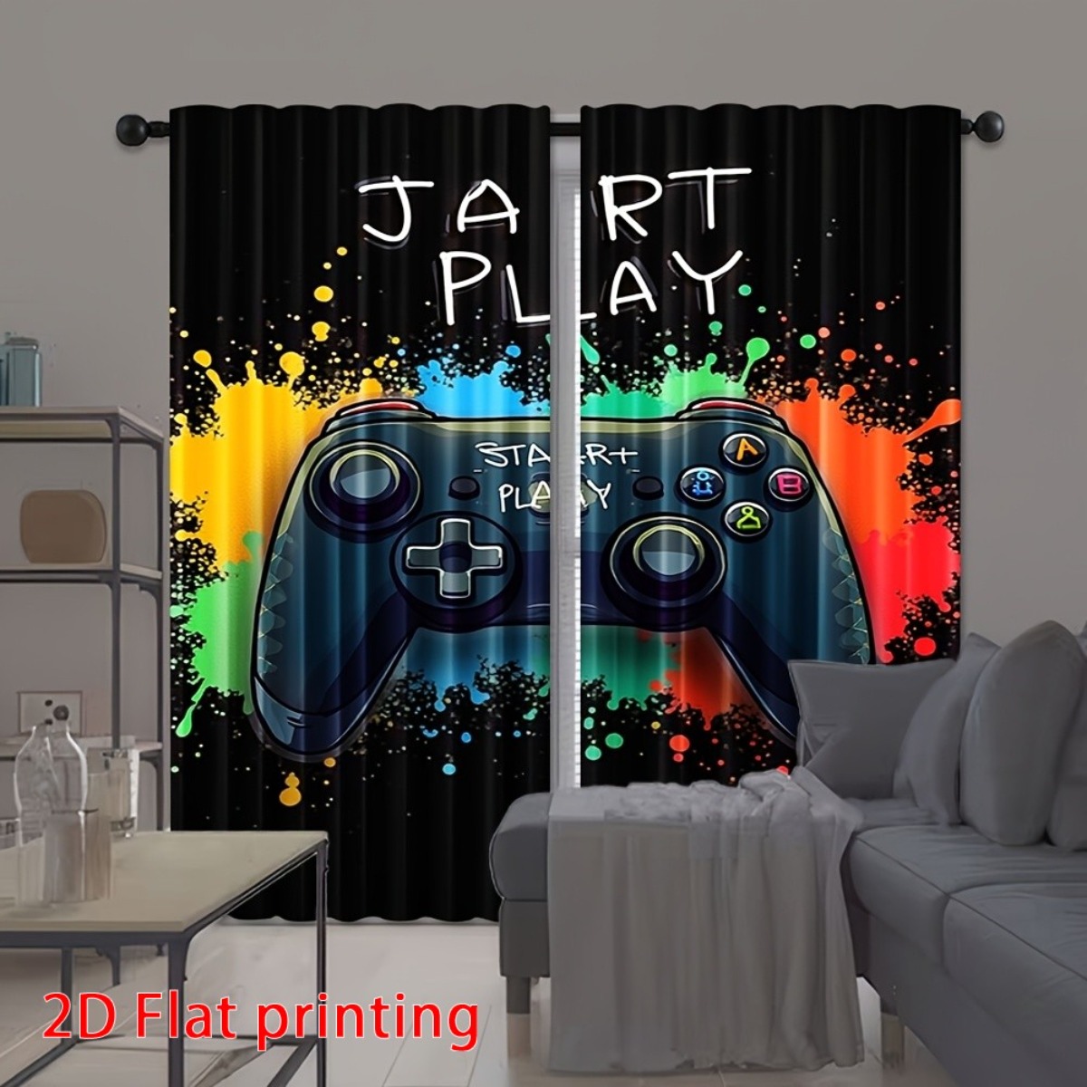 Gaming Curtain Gamer Video Gam - Home Decor Youtube Videos 리뷰 및 가격