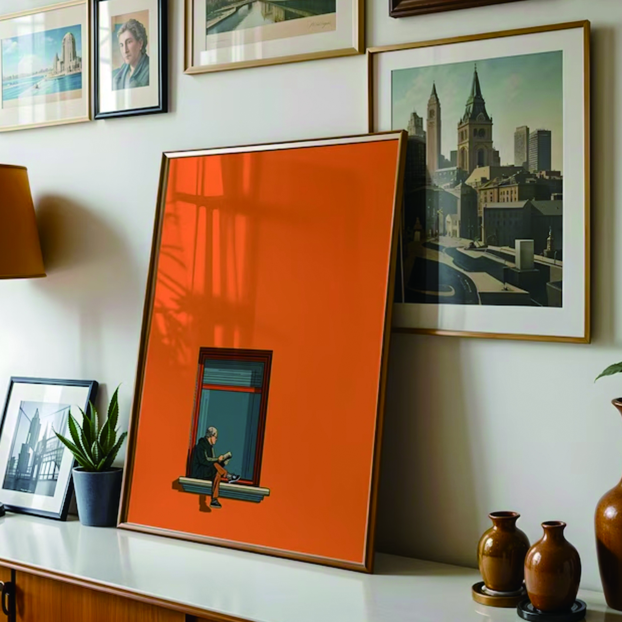 Orange Minimalist Dopamine War - Home Decor Minimal 리뷰 및 가격