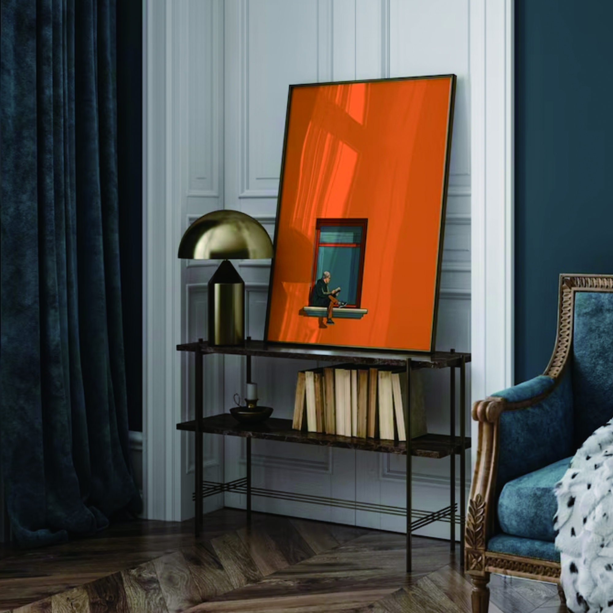 Orange Minimalist Dopamine War - Home Decor Minimal 리뷰 및 가격