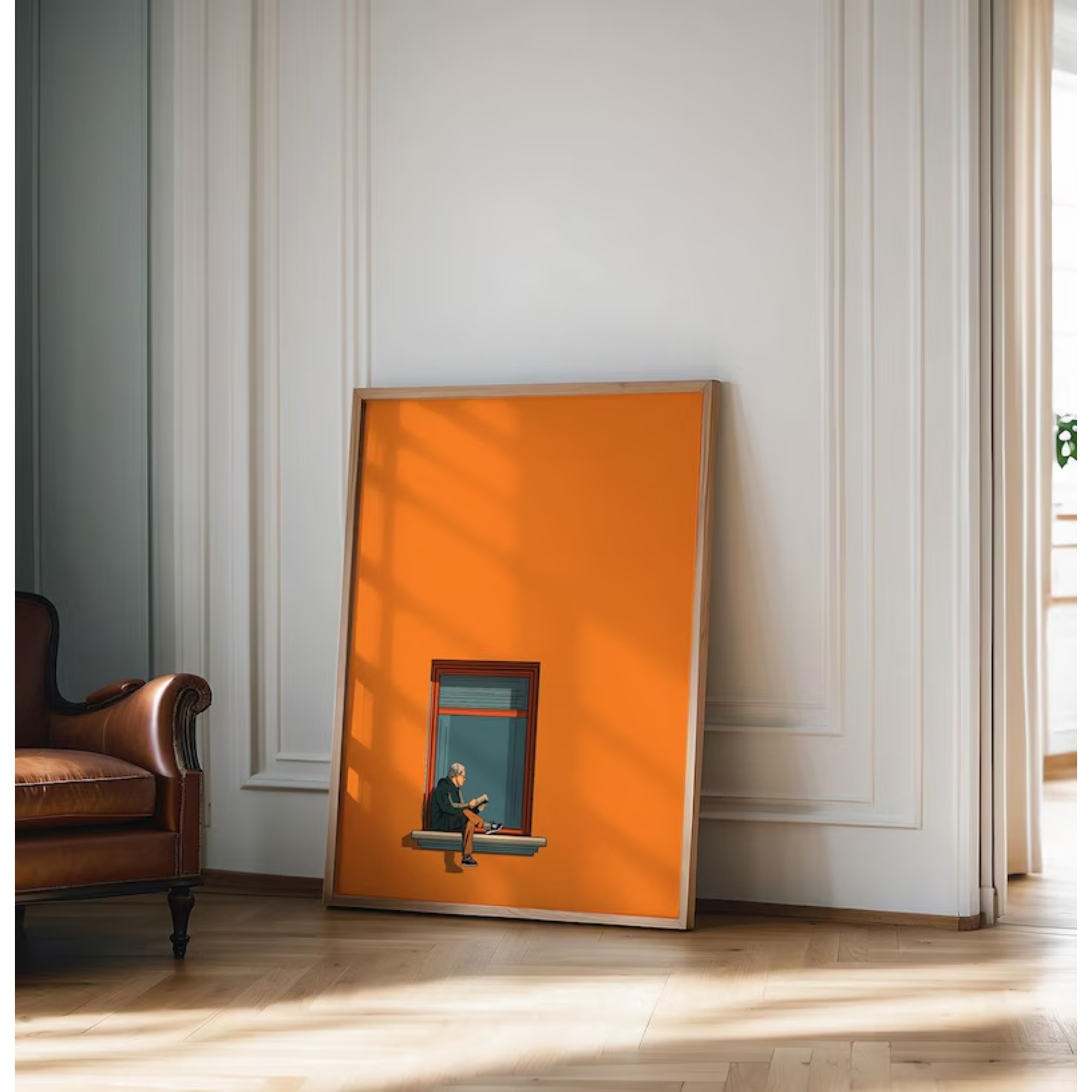 Orange Minimalist Dopamine War - Home Decor Minimal 리뷰 및 가격