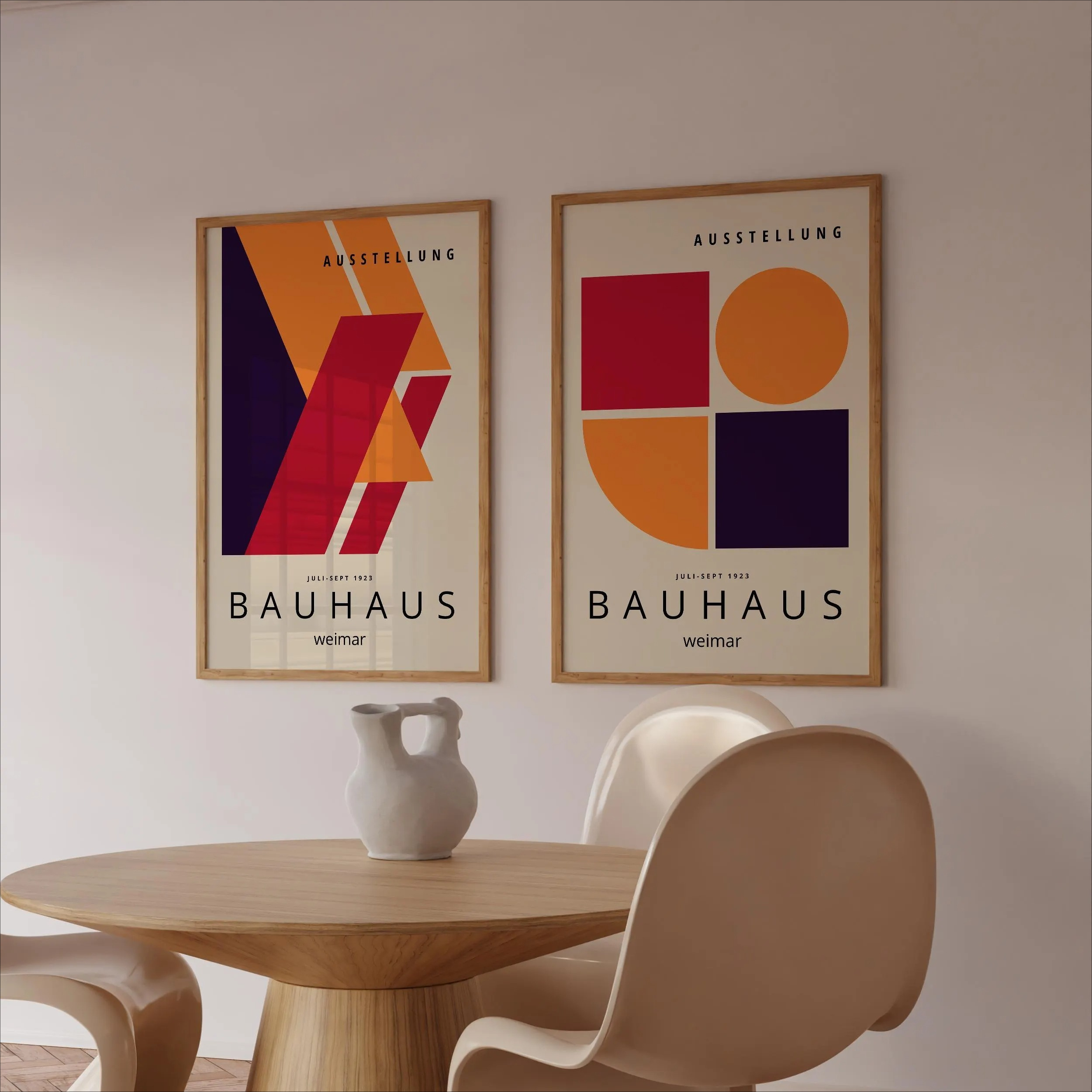 Retro Color Bauhaus Canvas Pri - Home Decor Minimal 리뷰 및 가격