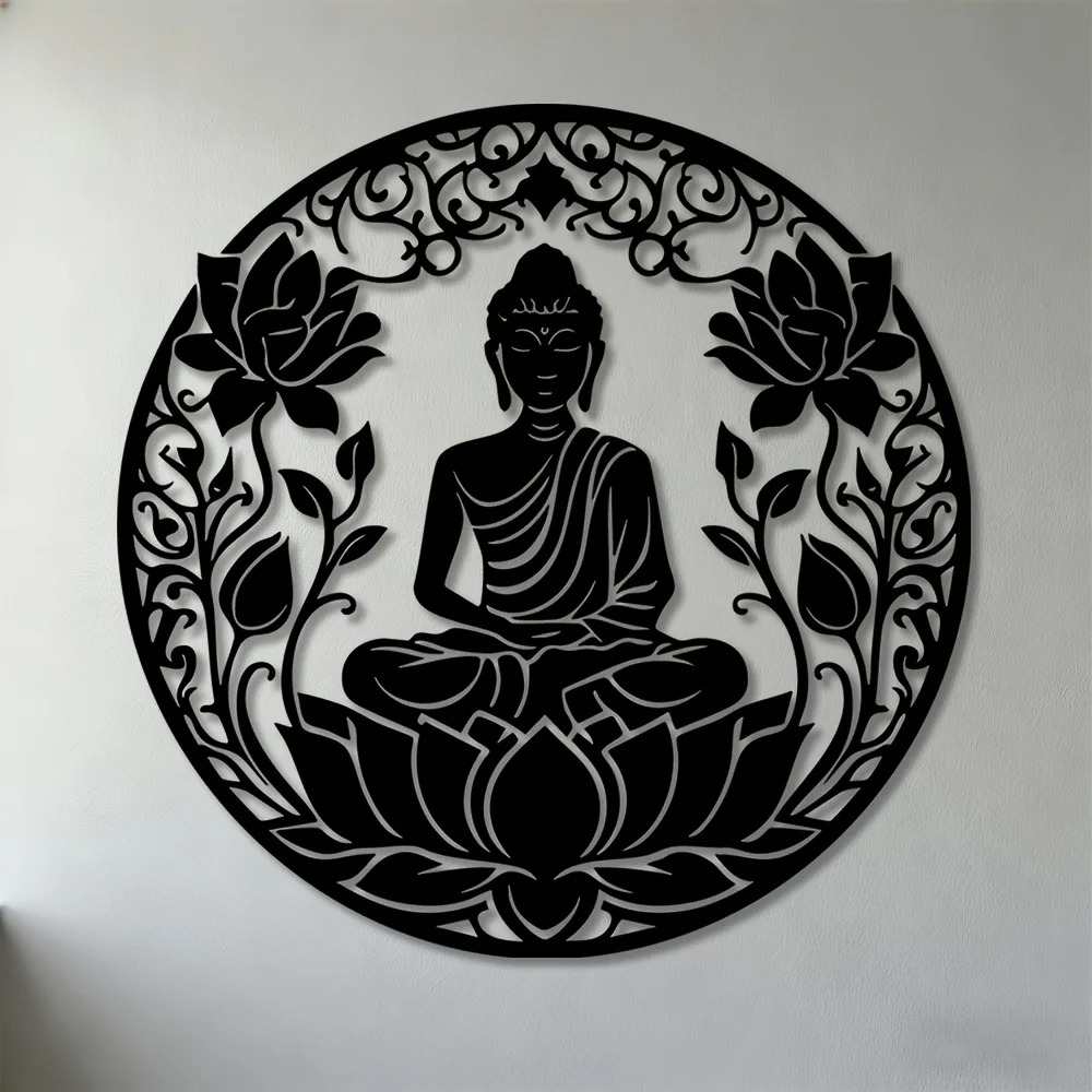 Brand 2D Flat Buddha Lotus Man - Home Decor Brand 리뷰 및 가격