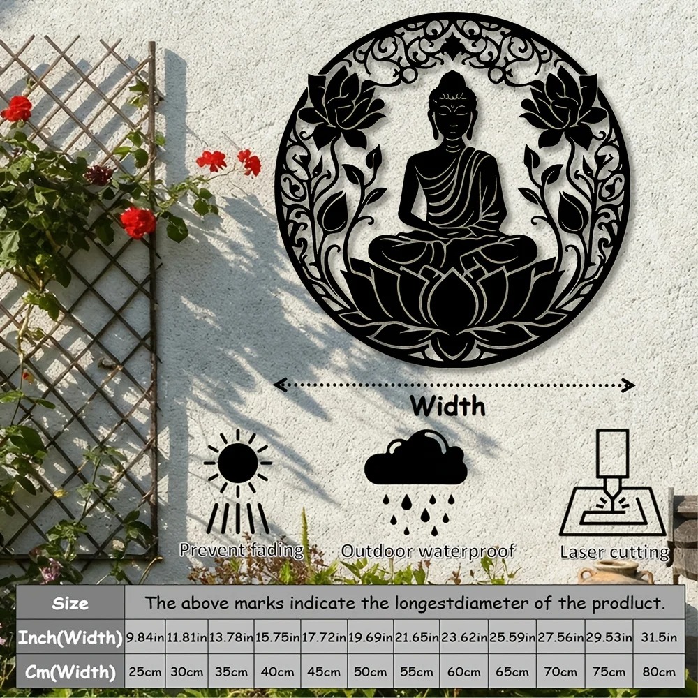 Brand 2D Flat Buddha Lotus Man - Home Decor Brand 리뷰 및 가격