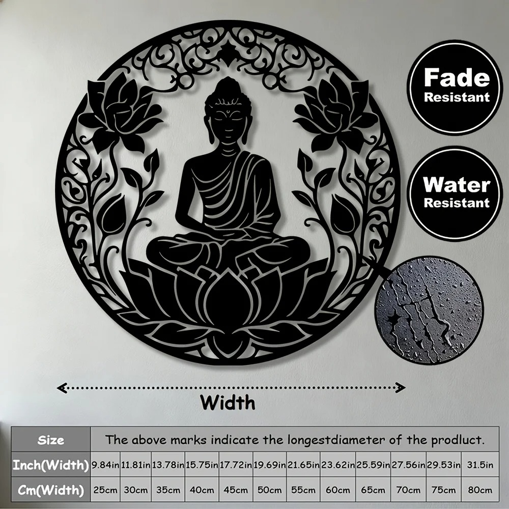 Brand 2D Flat Buddha Lotus Man - Home Decor Brand 리뷰 및 가격