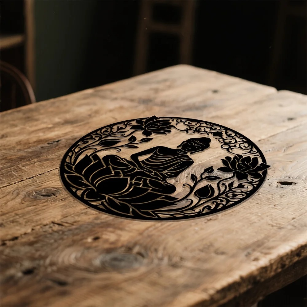 Brand 2D Flat Buddha Lotus Man - Home Decor Brand 리뷰 및 가격