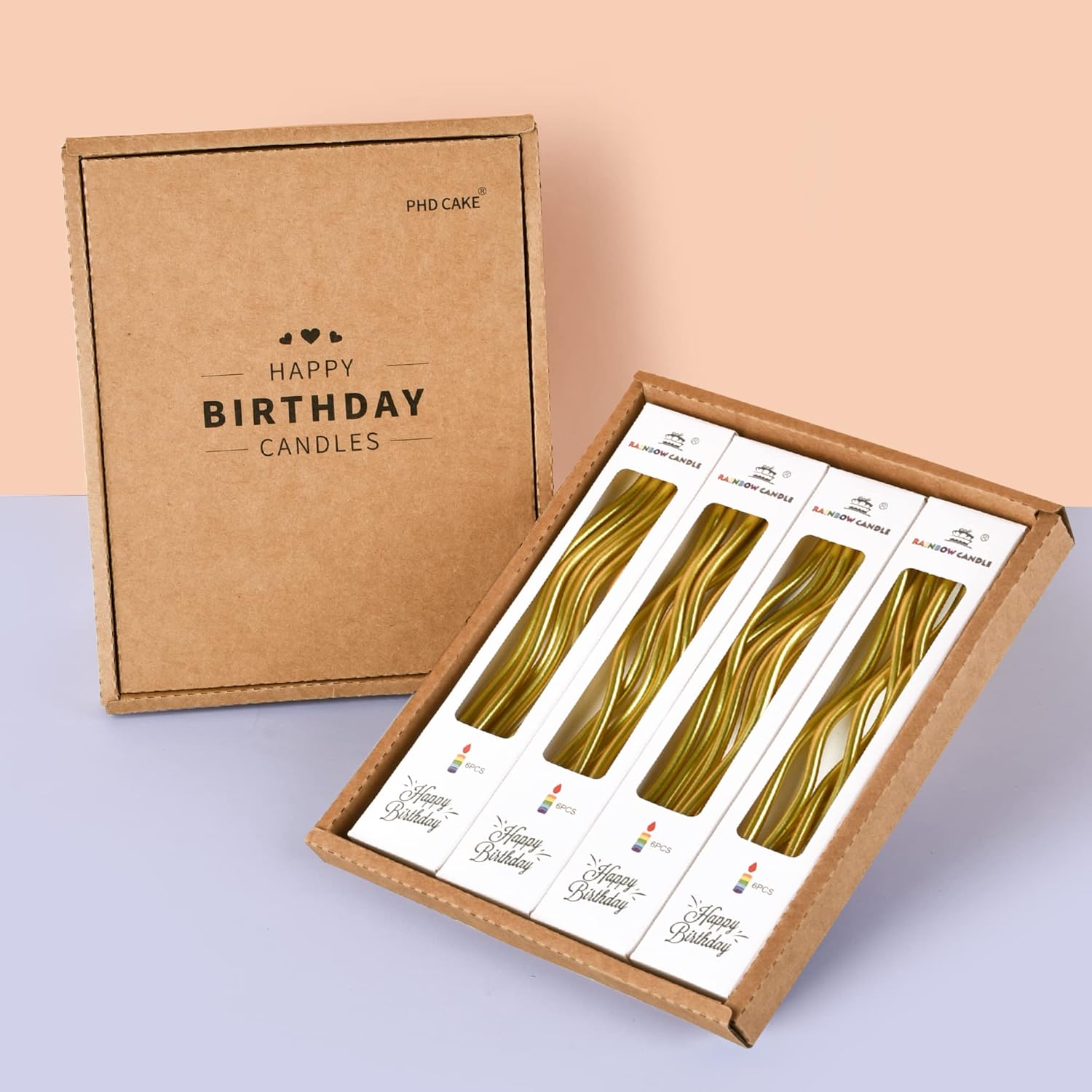 24-Count Gold Spiral Long Thin - Home Decor Gold 리뷰 및 가격