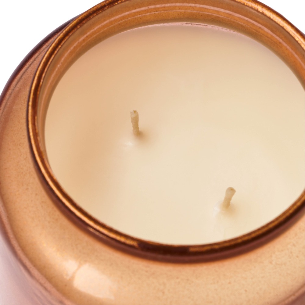 Orange Glass Jar Candle with G - Home Decor Gold 리뷰 및 가격