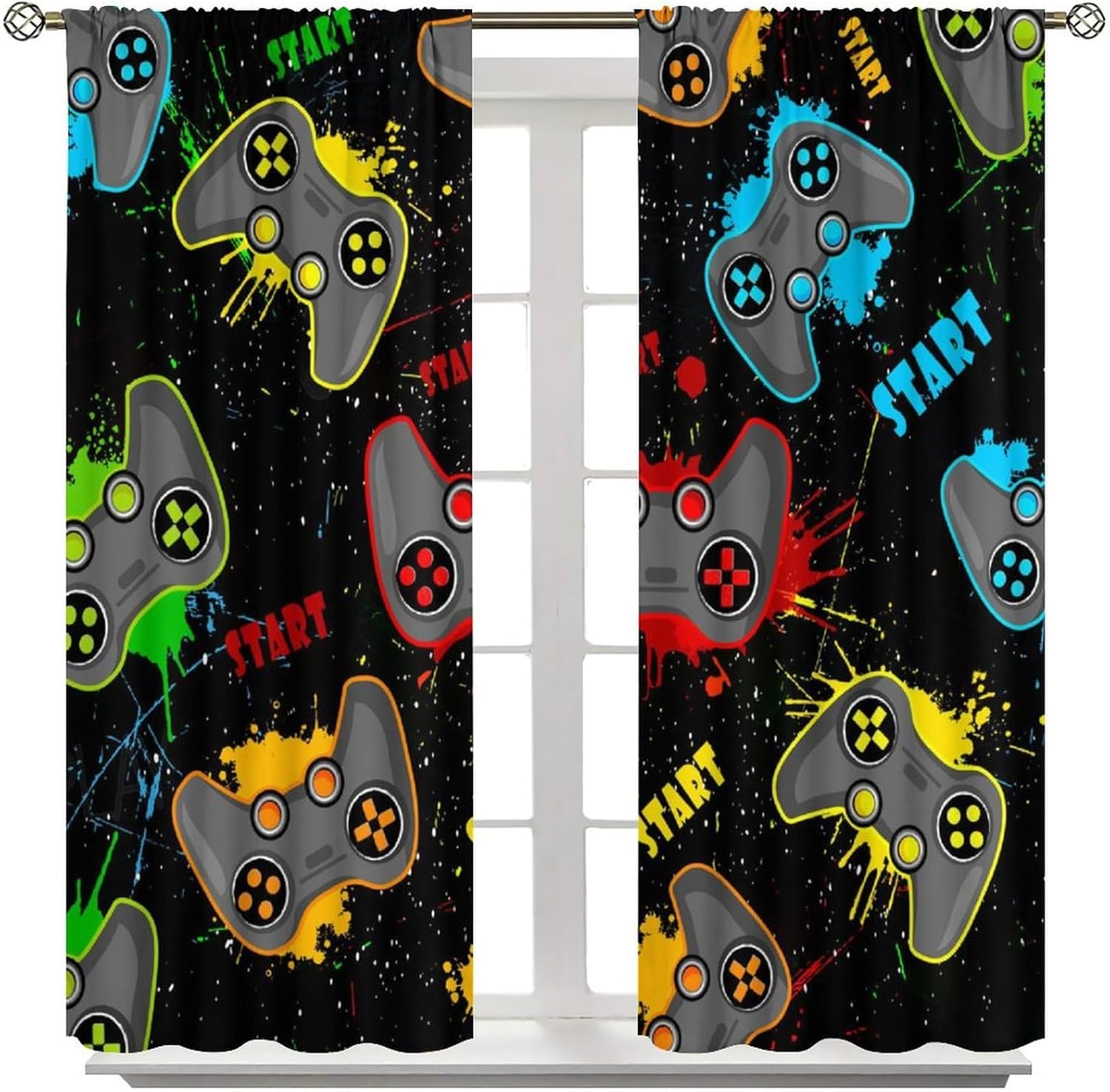 Kids Gaming Curtain for Bedroo - Home Decor Youtube Videos 리뷰 및 가격