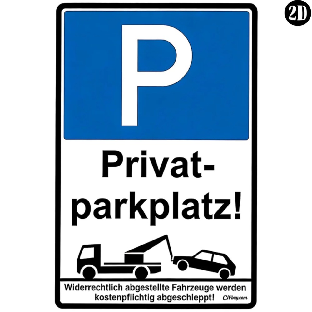 German Privatparkplatz No Park - Germany Home Decor 리뷰 및 가격