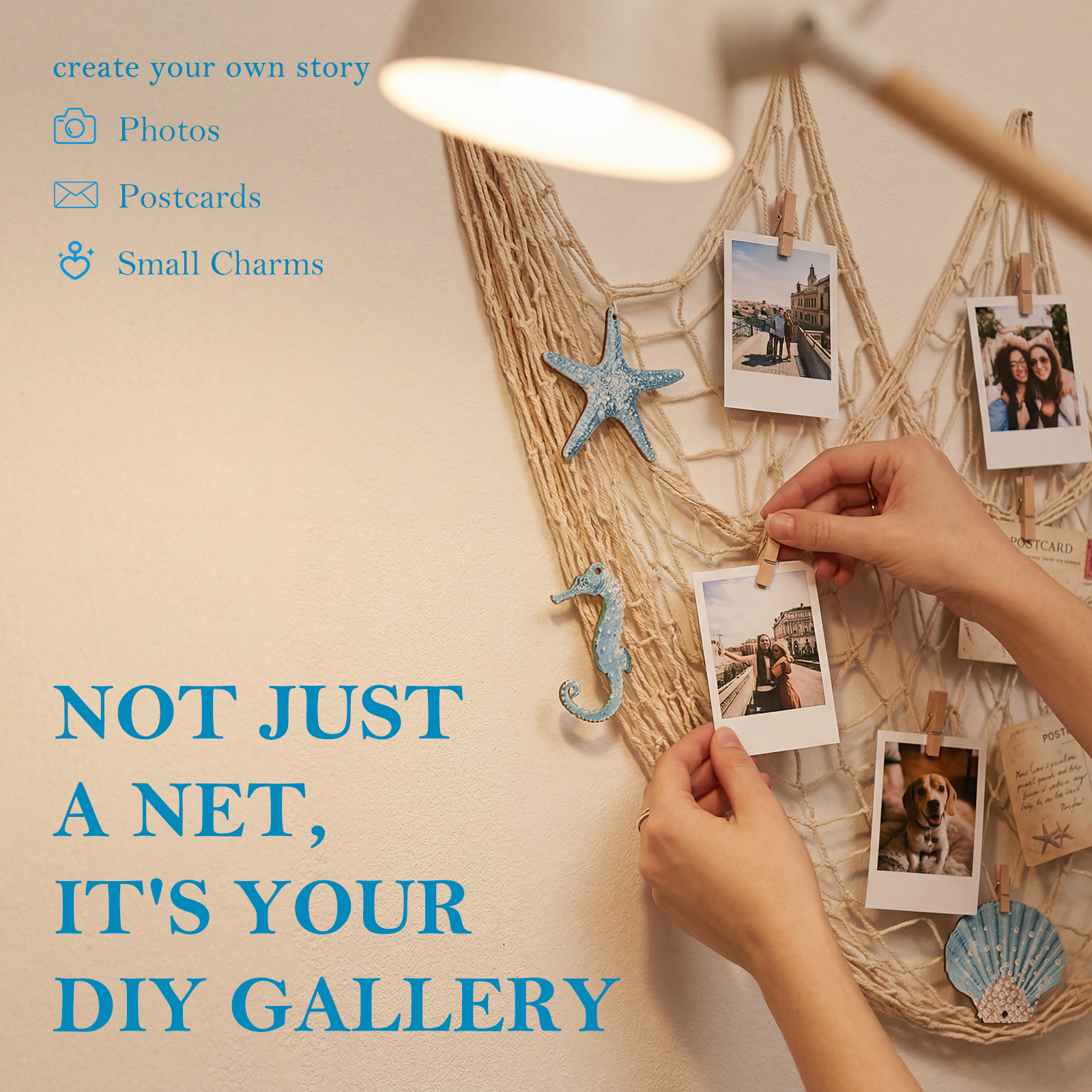Natural Fishing Net Decoration - Boho Wind Chimes 리뷰 및 가격