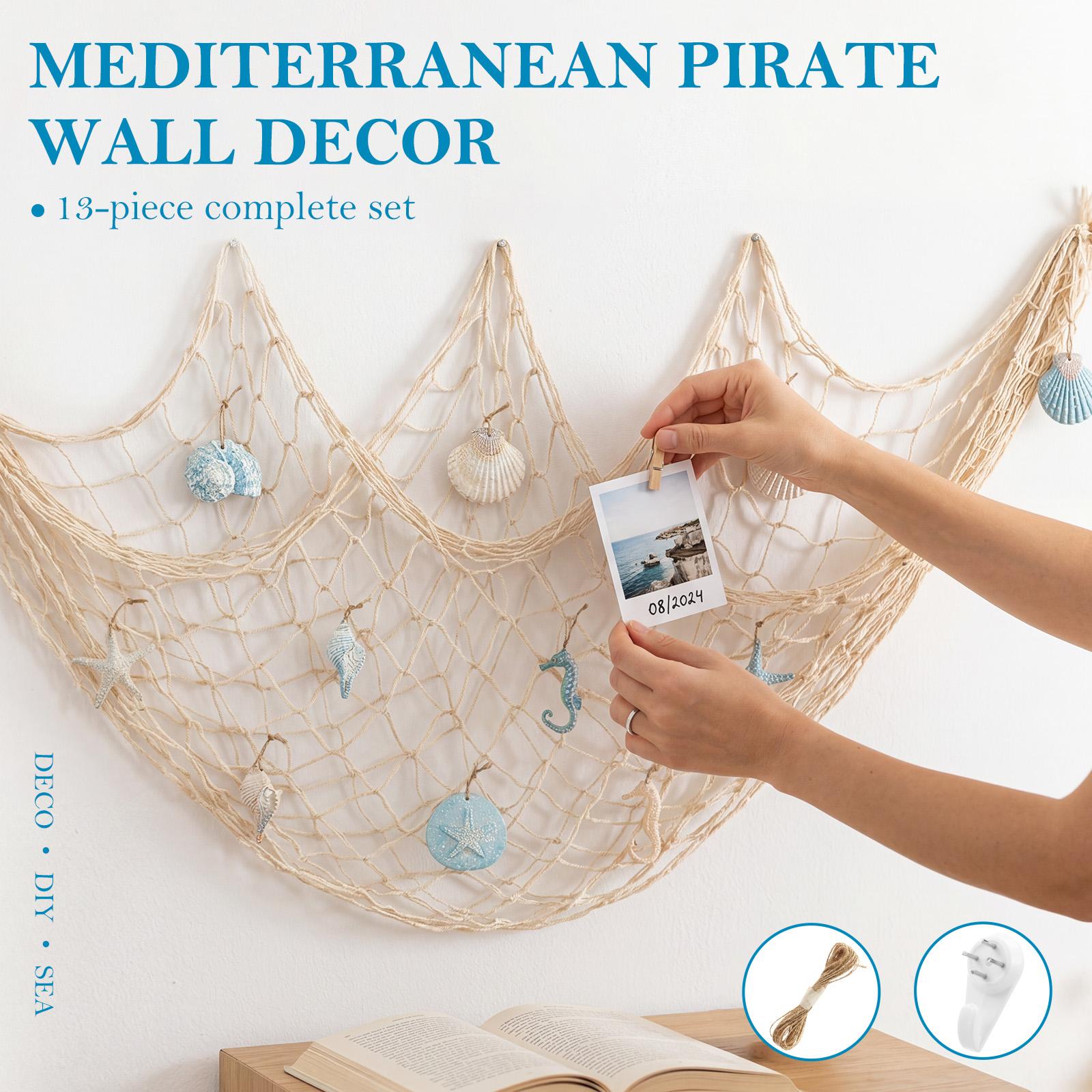 Natural Fishing Net Decoration - Boho Wind Chimes 리뷰 및 가격