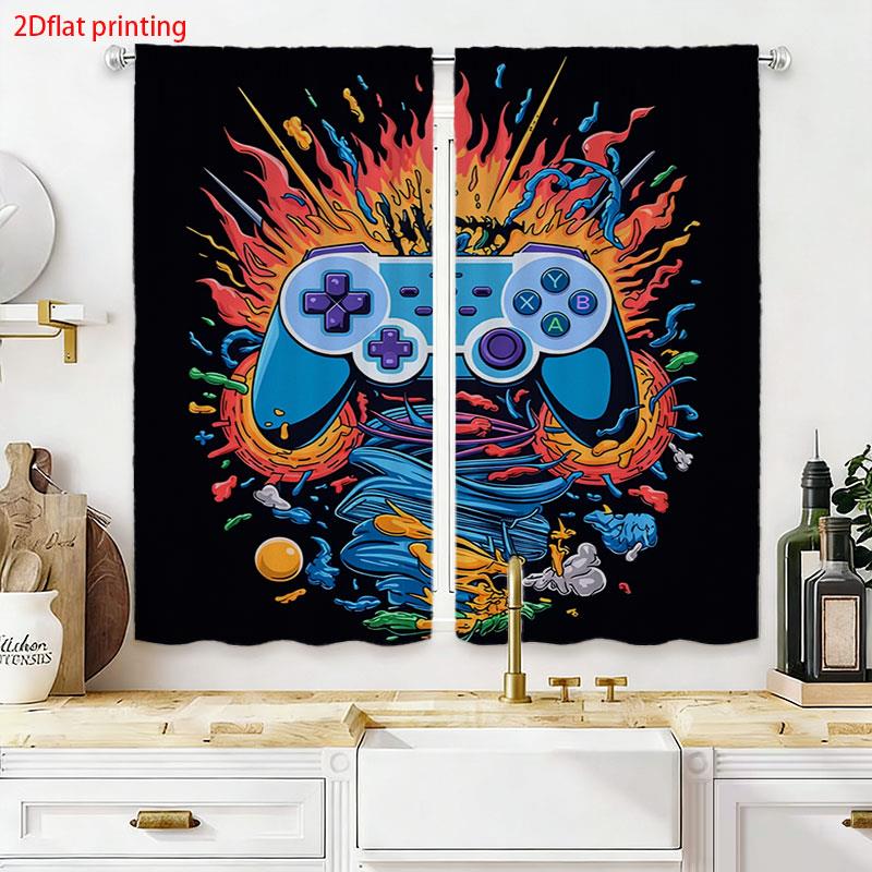 Retro Gaming Controller Curtai - Home Decor Youtube Videos 리뷰 및 가격