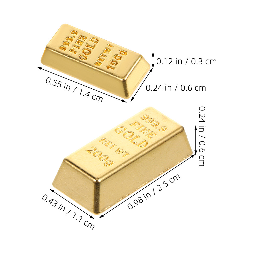 10Pcs Realistic Miniature Gold - Home Decor Gold 리뷰 및 가격