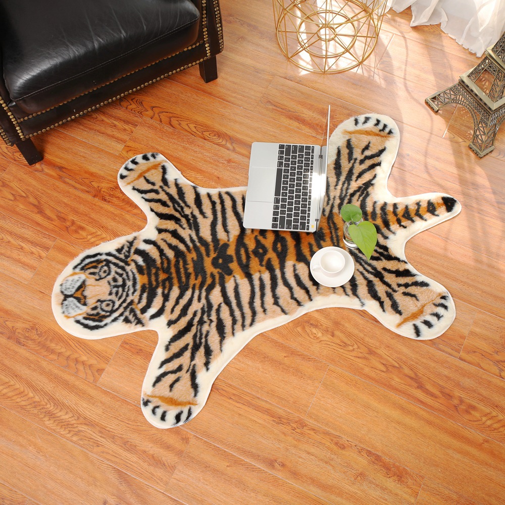 Tiger Printed Rug Cow Leopard  - Cowhide Rug Faux 리뷰 및 가격