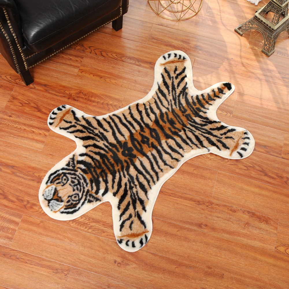 Tiger Printed Rug Cow Leopard  - Cowhide Rug Faux 리뷰 및 가격