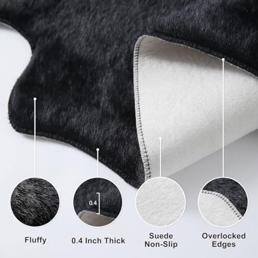 Faux Fur Cowhide Rug Cow Hide  - Cowhide Rug Faux 리뷰 및 가격