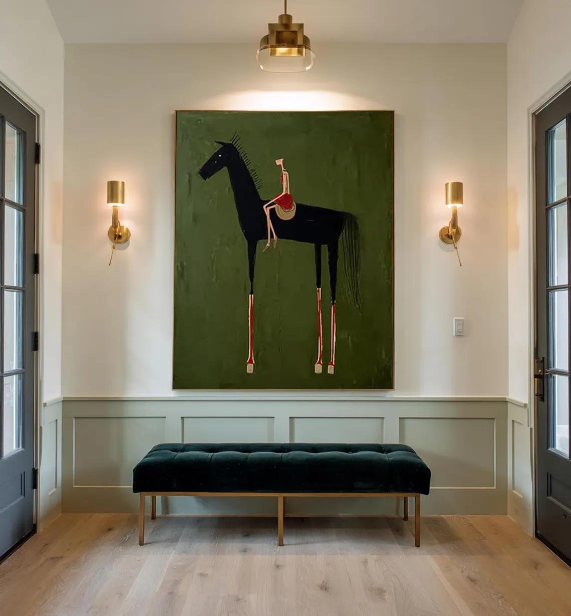 Horse Art Neutral Home Decor P - Home Decor Minimal 리뷰 및 가격