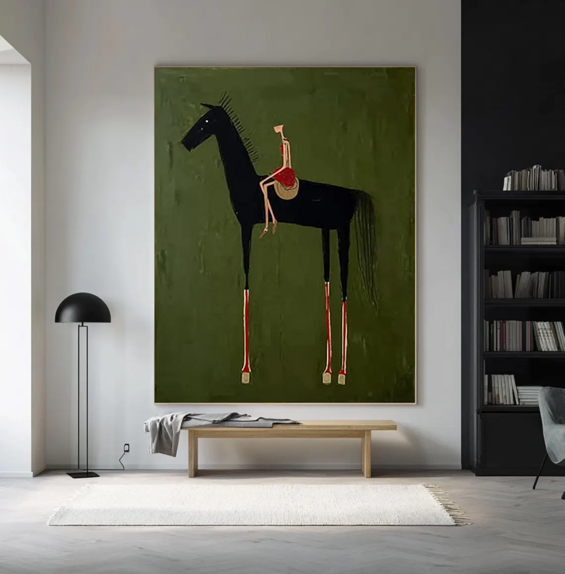 Horse Art Neutral Home Decor P - Home Decor Minimal 리뷰 및 가격