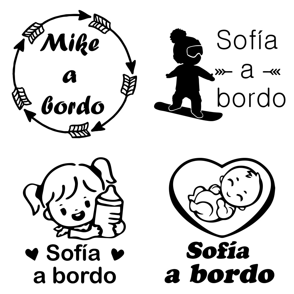 1pc Vinyl baby a bordo colorfu - Home Decor Sticker 리뷰 및 가격