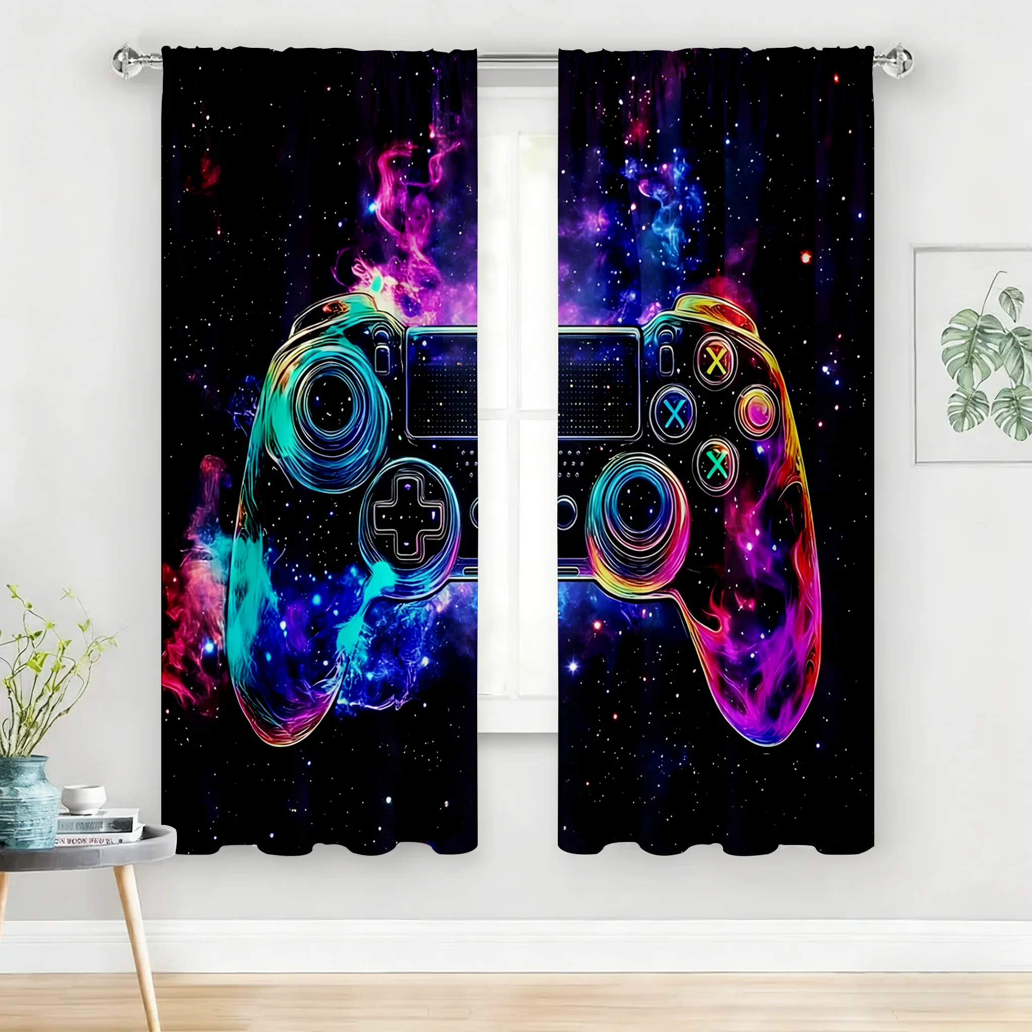 Gaming Controller Curtain Pair - Home Decor Youtube Videos 리뷰 및 가격