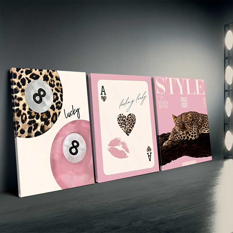 3pcs Leopard Cheetah Canvas Wa - Home Decor Brand 리뷰 및 가격