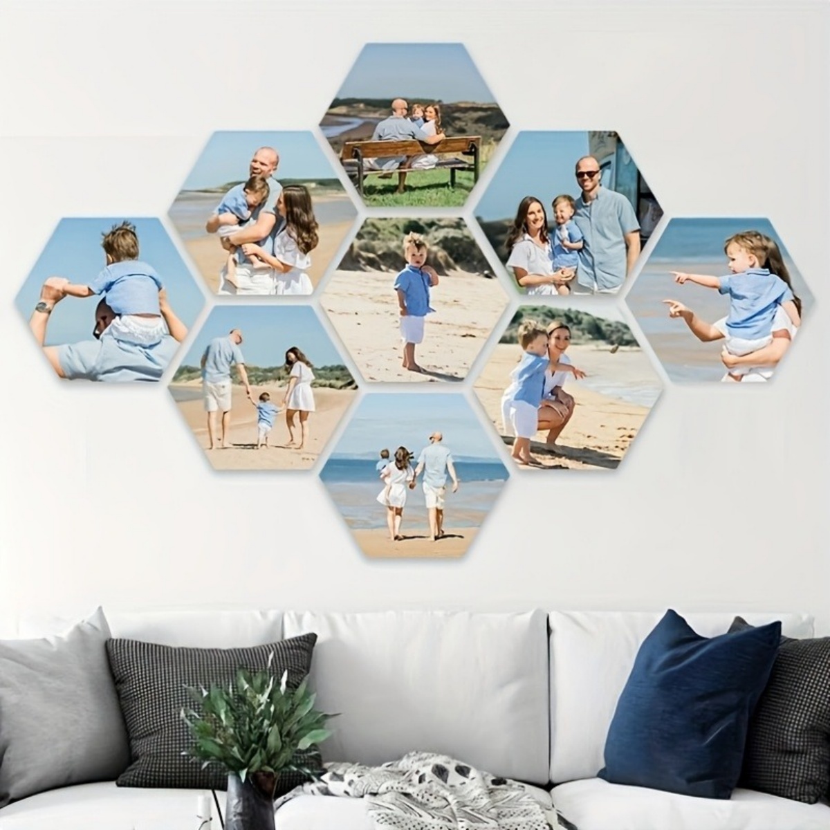 Custom Wall Decor — Modern Hex - Home Decor Unique 리뷰 및 가격