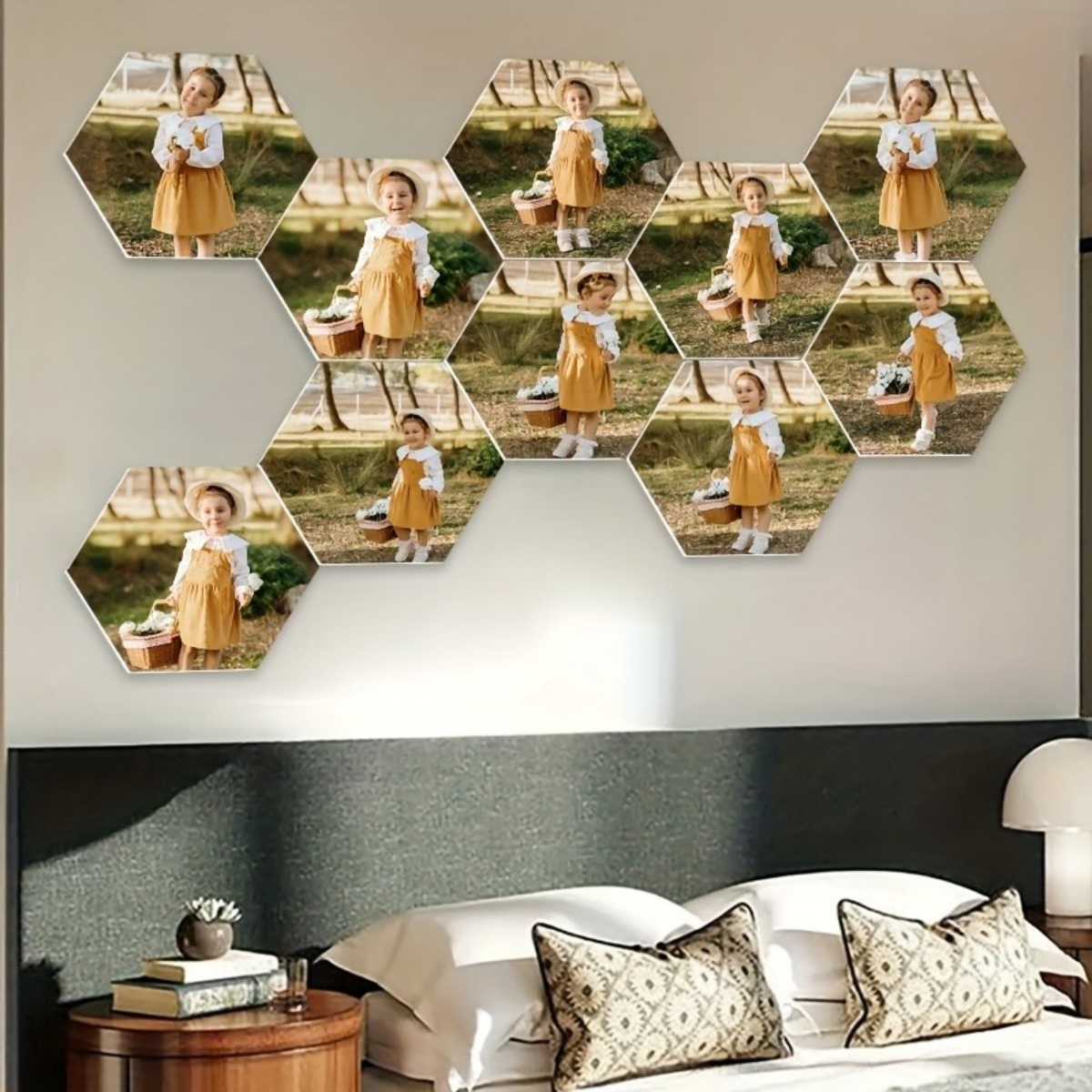 Custom Wall Decor — Modern Hex - Home Decor Unique 리뷰 및 가격