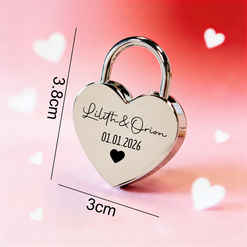 Custom Name Heart-Shaped Padlo - Home Decor Unique 리뷰 및 가격