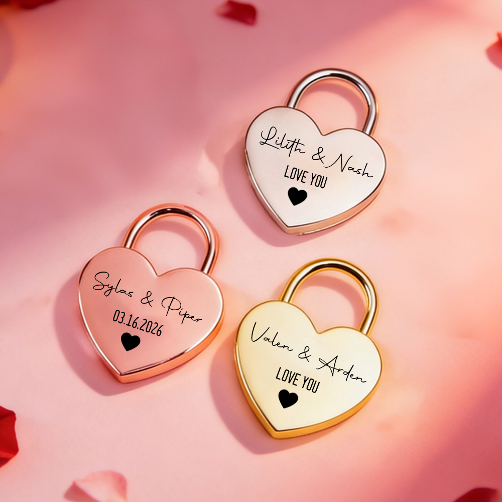 Custom Name Heart-Shaped Padlo - Home Decor Unique 리뷰 및 가격