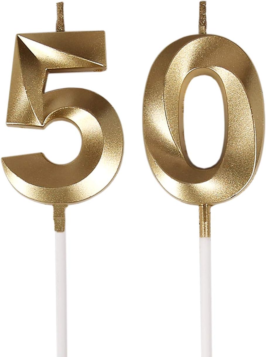 50th Birthday Gold Number 50 C - Home Decor Gold 리뷰 및 가격