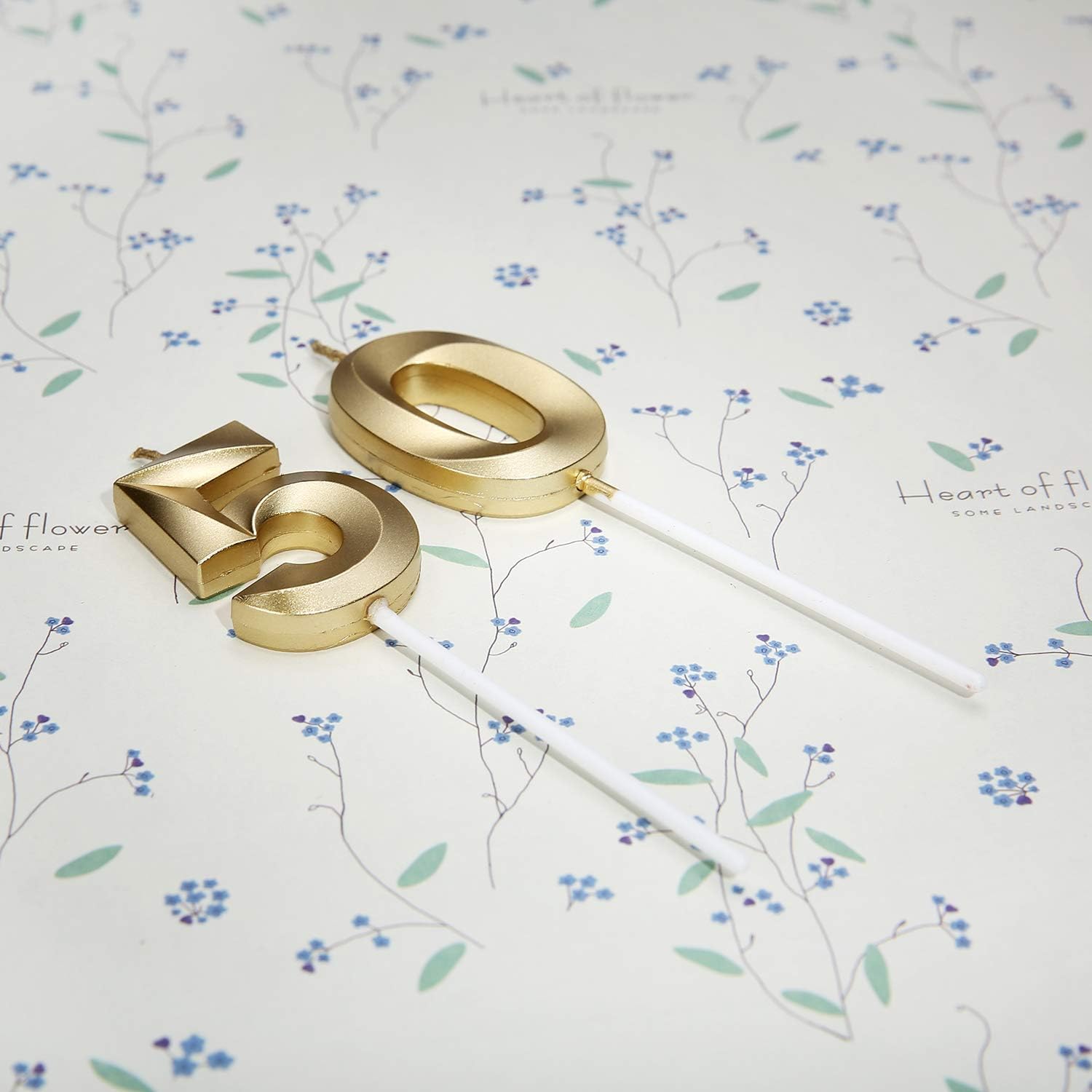 50th Birthday Gold Number 50 C - Home Decor Gold 리뷰 및 가격