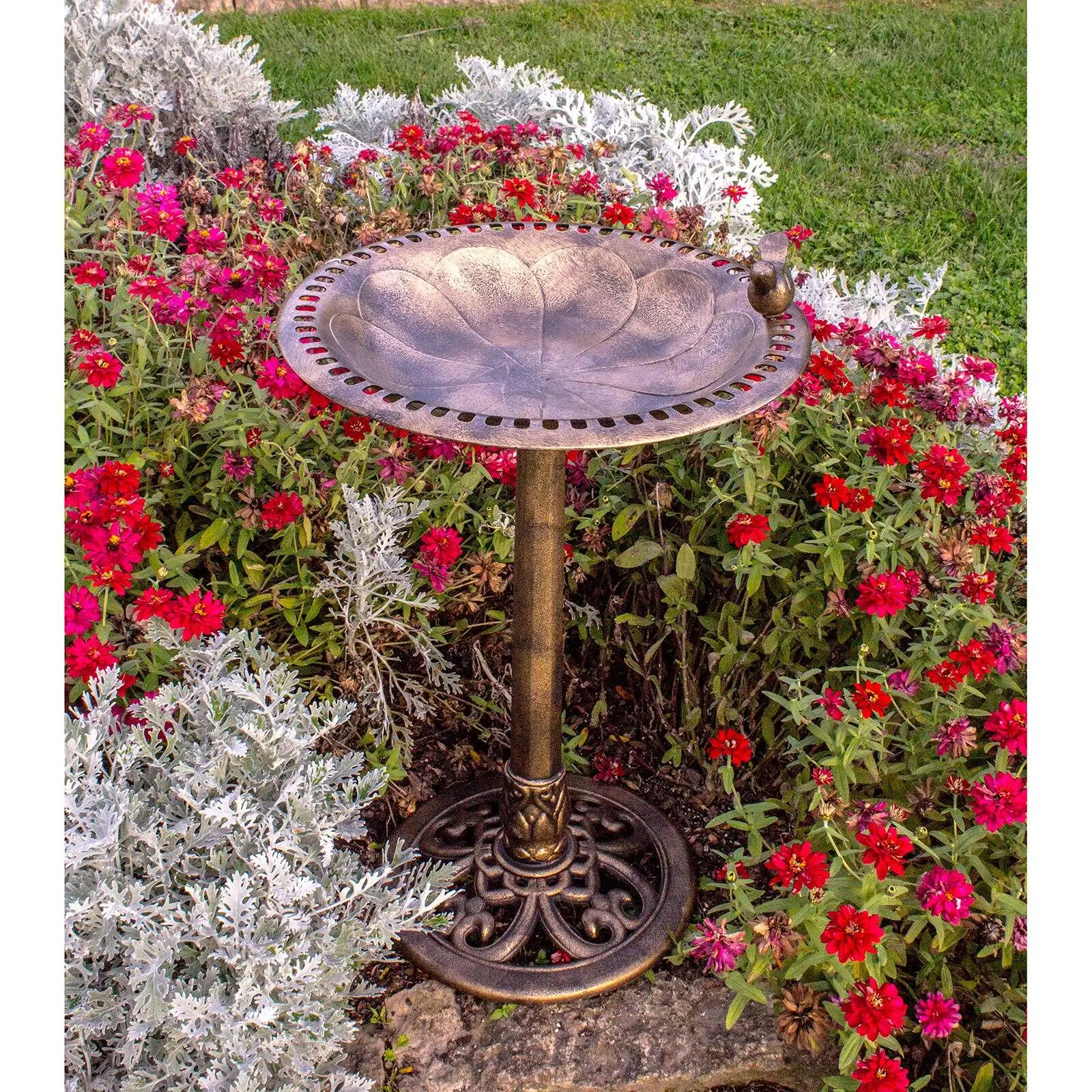 Resin Bird Bath Decorative Gar - Home Decor Outdoor 리뷰 및 가격