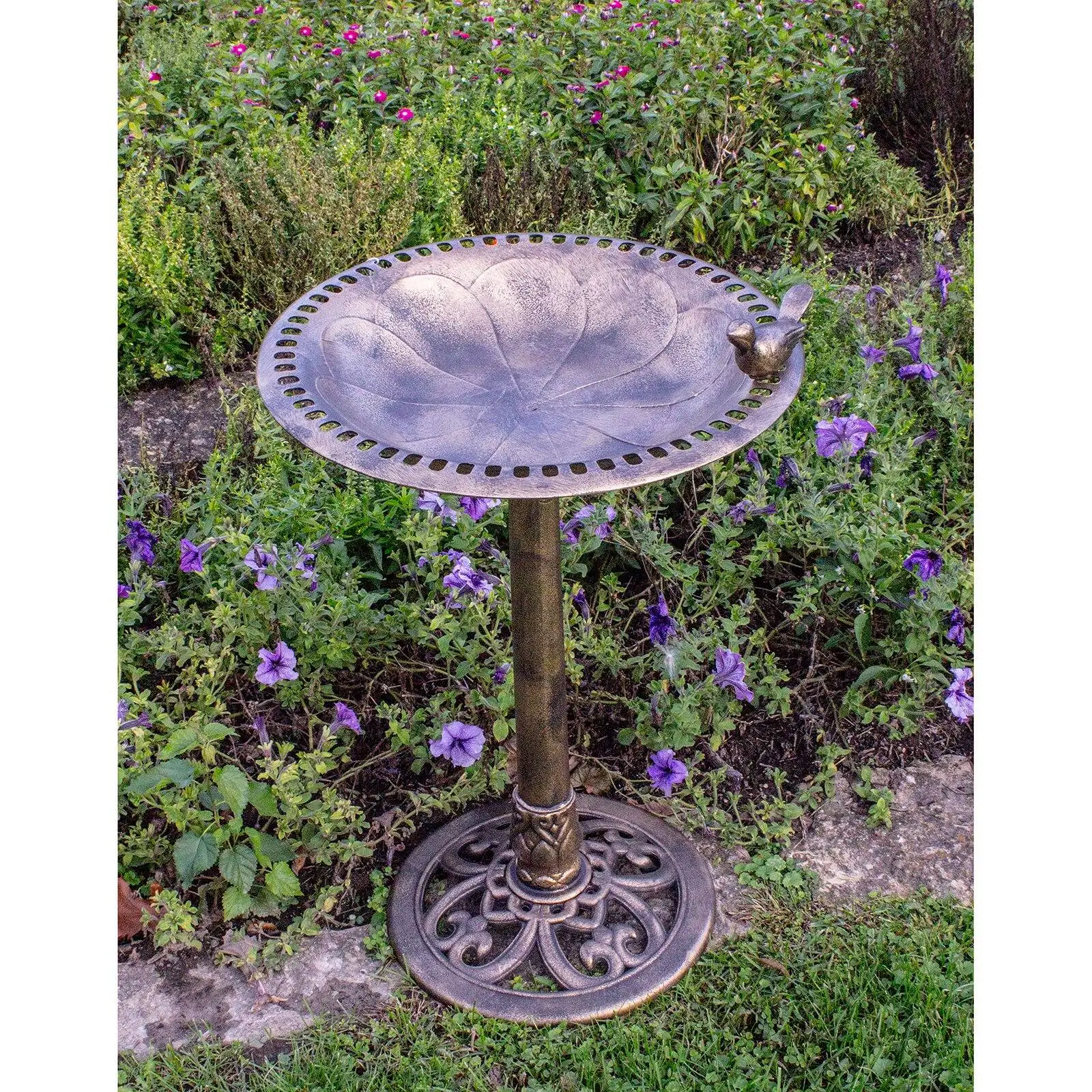 Resin Bird Bath Decorative Gar - Home Decor Outdoor 리뷰 및 가격