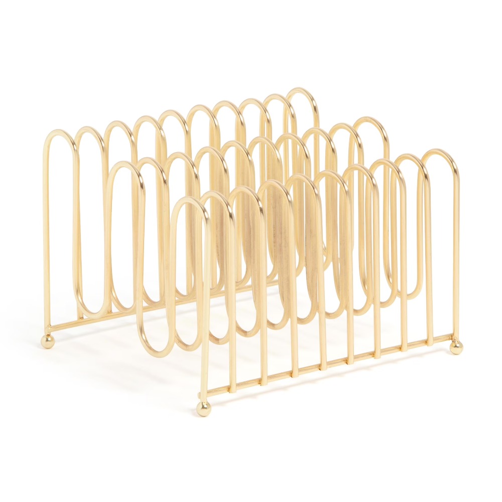 Bent Wire Desk Organizer Lette - Home Decor Gold 리뷰 및 가격