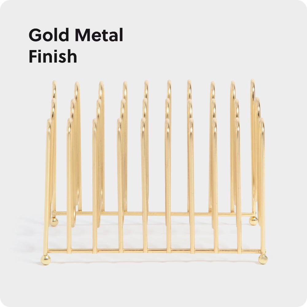 Bent Wire Desk Organizer Lette - Home Decor Gold 리뷰 및 가격