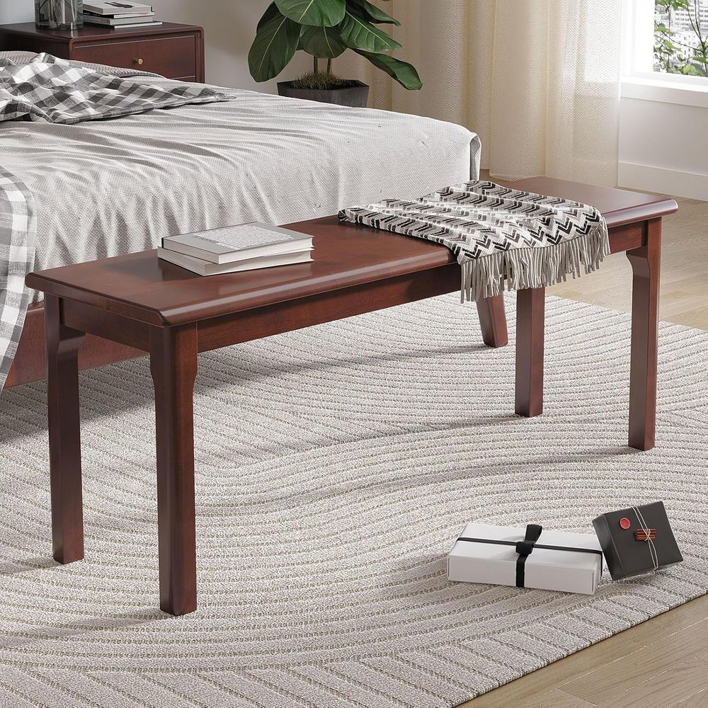 Solid Oak Wood Bench - Entrywa - Home Decor Outdoor 리뷰 및 가격