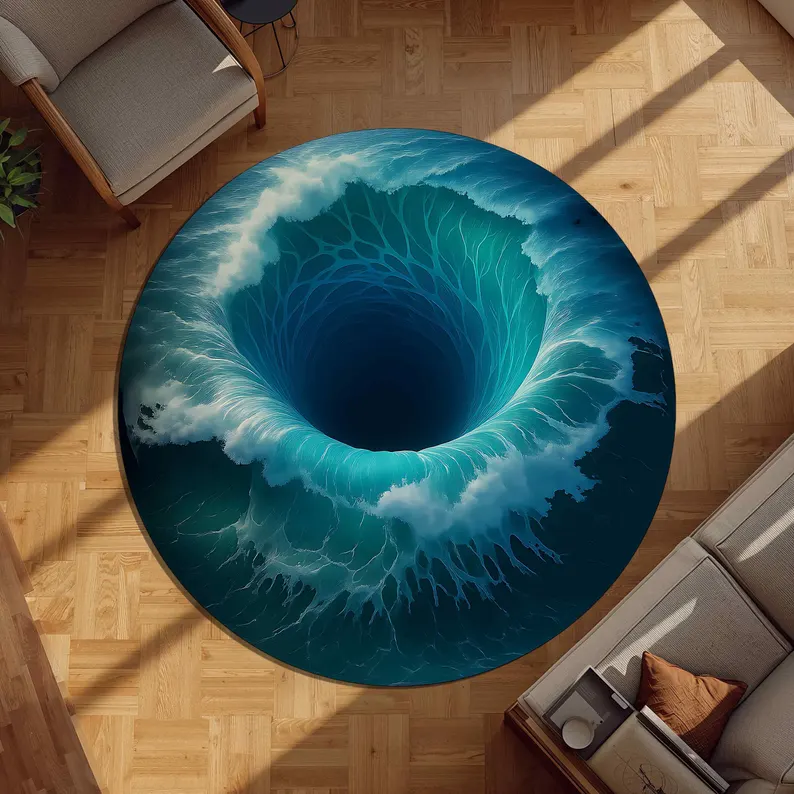 2D Polar Bear Round Rug Ice Ca - Home Decor Trend 2026 리뷰 및 가격