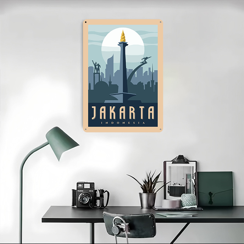 Jakarta Indonesia Travel Metal - Home Decor Jakarta 리뷰 및 가격