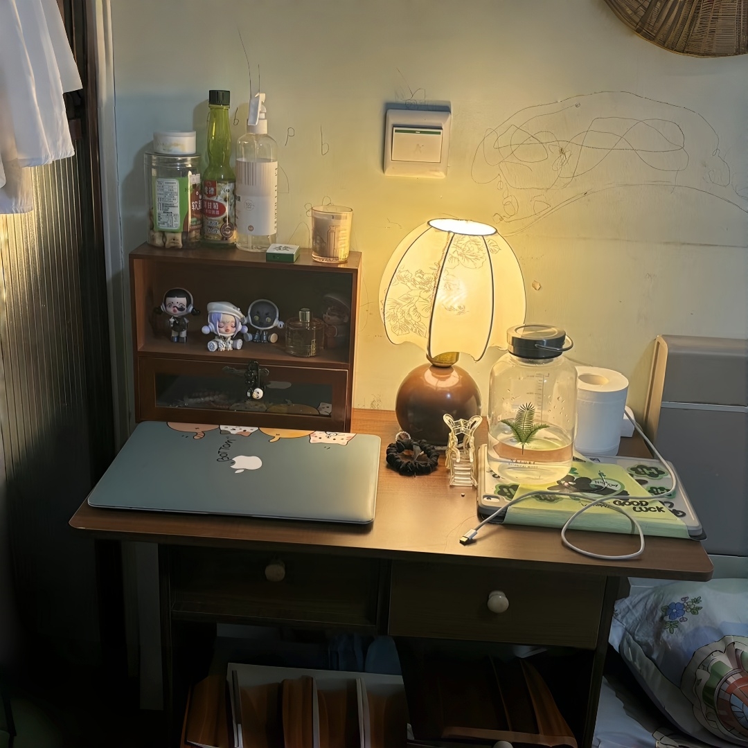 Vintage floral table lamp, med - Home Decor Gold 리뷰 및 가격