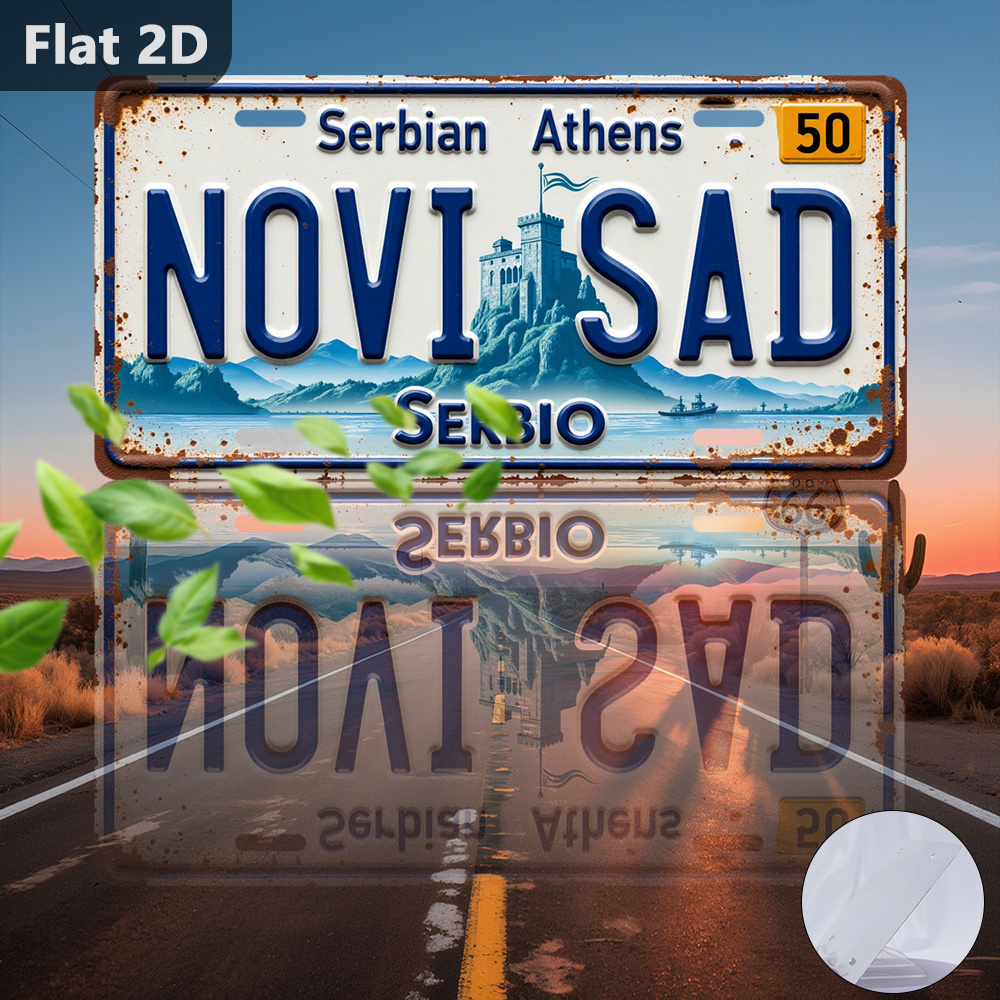 Vintage 2D Tin Sign Novi Sad C - Home Decor Novi Sad 리뷰 및 가격