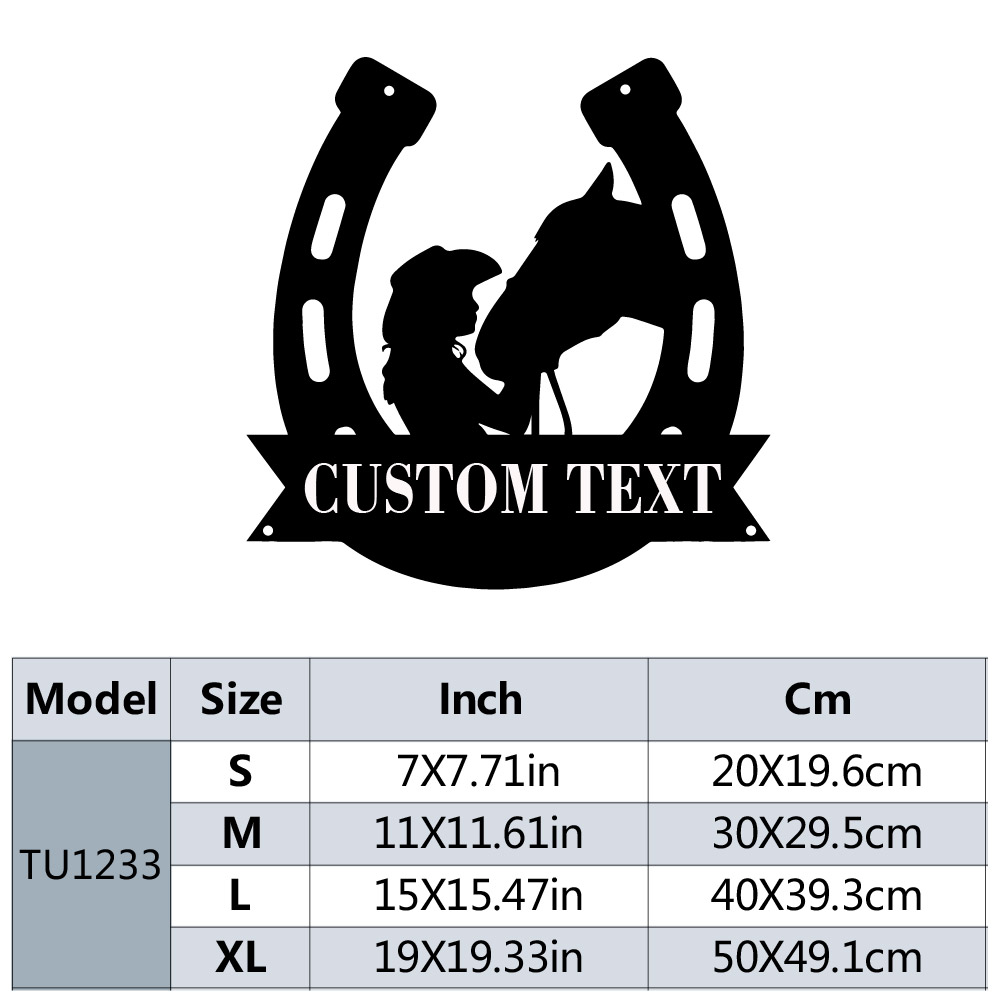 1pc Fashion Customized Horsesh - Home Decor Unique 리뷰 및 가격