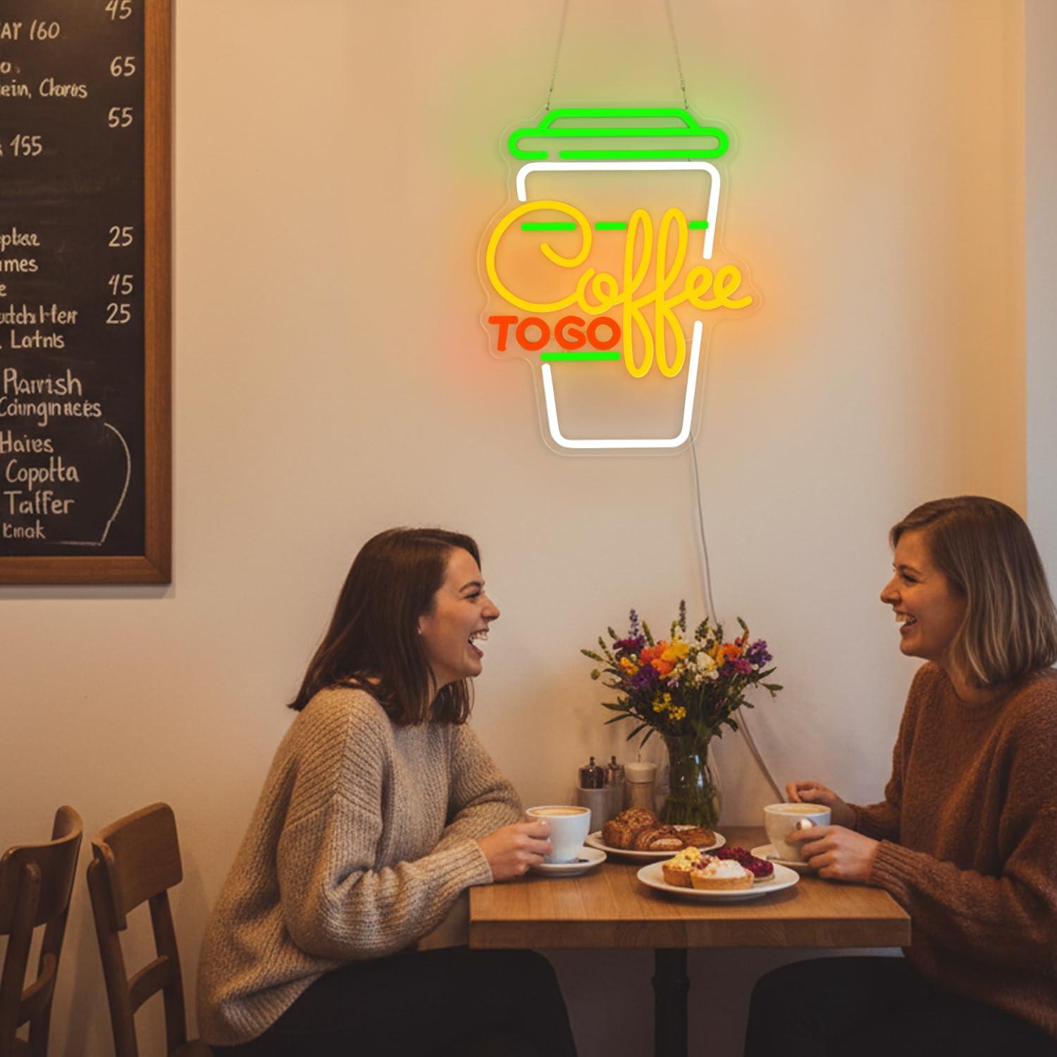 Coffee Neon Sign USB Dimmable  - Home Decor Kitchen 리뷰 및 가격