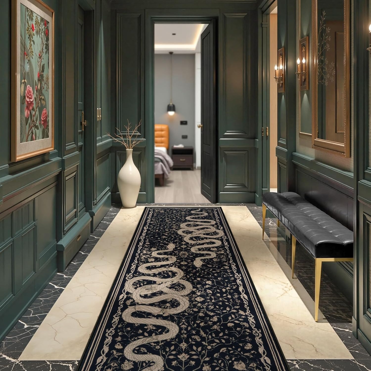 Hallway Carpet Runner Rug Blac - Home Decor Online Free 리뷰 및 가격