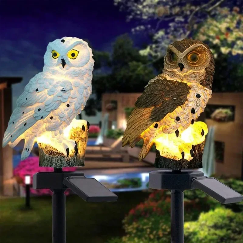 Solar Owl Statue Garden Light  - Home Decor Outdoor 리뷰 및 가격