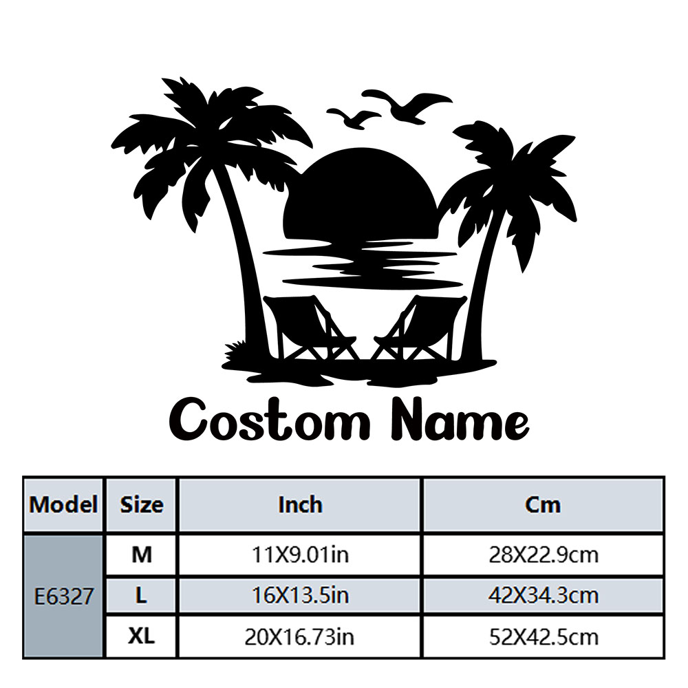 1PC NEW Beach Customizable Tex - Home Decor Sticker 리뷰 및 가격